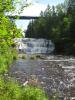 Old trestle high above the falls