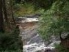 Looking down on the falls