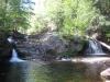 Across at the two streams of Big Falls