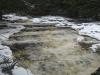 Stepping drops heading upstream