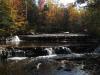 Huge slabs of slate pushing around the river