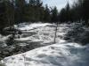 Foaming cascade under frosty air