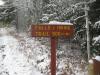 Sign on the top trail