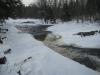 Icy, visible drops on the Sturgeon River
