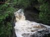 View down at the middle falls