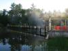 Rising fog above the dam