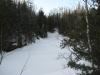 Flat, undisturbed snow on the river
