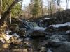 Barren ground around the falls