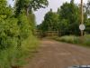 Angry orange gate near Michigamme