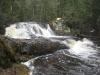 Foaming full drop of Duppy Falls
