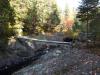 Bridge spanning rocky banks