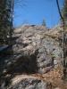 A tall, gnarly outcropping