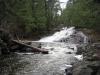 Swollen spring time waterfall