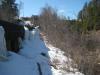 Ice hanging off the penstock