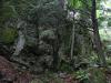 Steep rock walls
