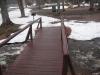 Wet bridge over the creek