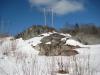 Impressive outcroppings below the lines