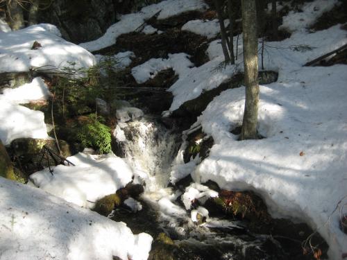 Small plunge between snow