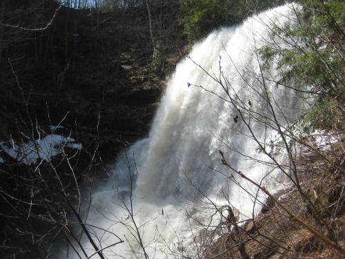 Huge lower falls