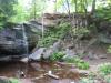 Steep bowl around the falls
