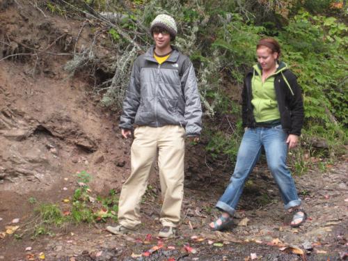 Dave and Emily at the top of Jacobs Falls