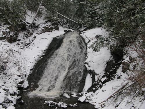 Slight snowy dusting around Jacobs Falls