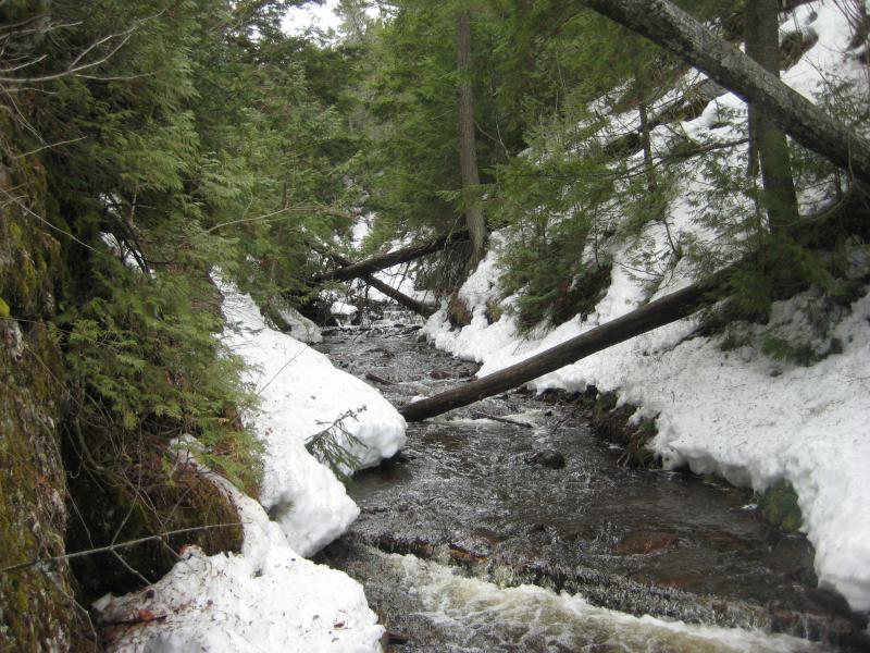 Tight route around the little creek