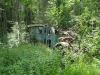A forgotten blue bus