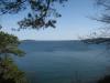 South over the blue waters towards Marquette