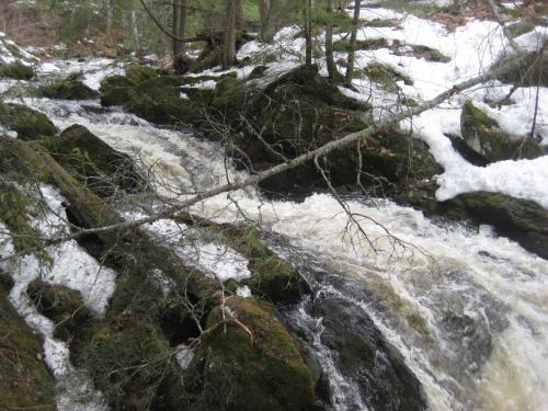 Mounded drops between mossy rocks