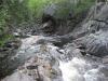 Interesting rock formations around the upper chute