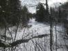 Snow over the upper falls