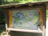 Hand drawn map near the parking lot