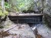 Dripping dam below the falls