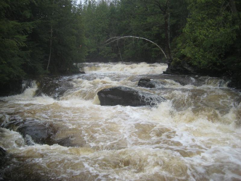 Angry spring waters