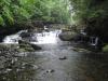 A rainy lower falls