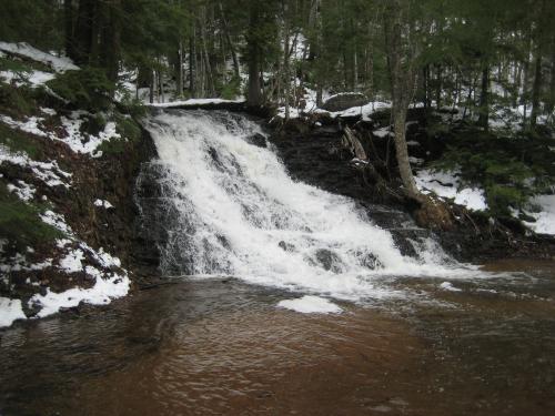 Dusting of snow around the falls