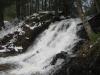 Sudden curtain of whitewater