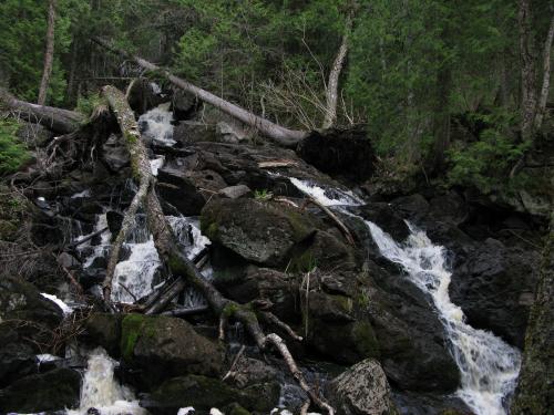 Cluttered middle drops on No Name Falls