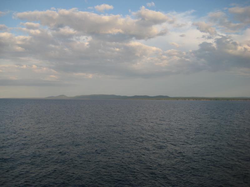 Distant mountains to the south