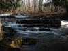 Dark shadows on the river