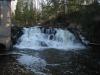 Somewhat swollen waters over the falls