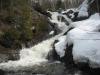 Snowy banks around Queen Annes Falls