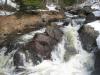 The crest of the rocky falls