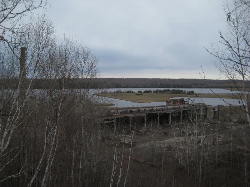 Torch Lake below