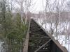 Looking across the top of the steel dam