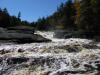 Swirling, misty Sandstone Falls