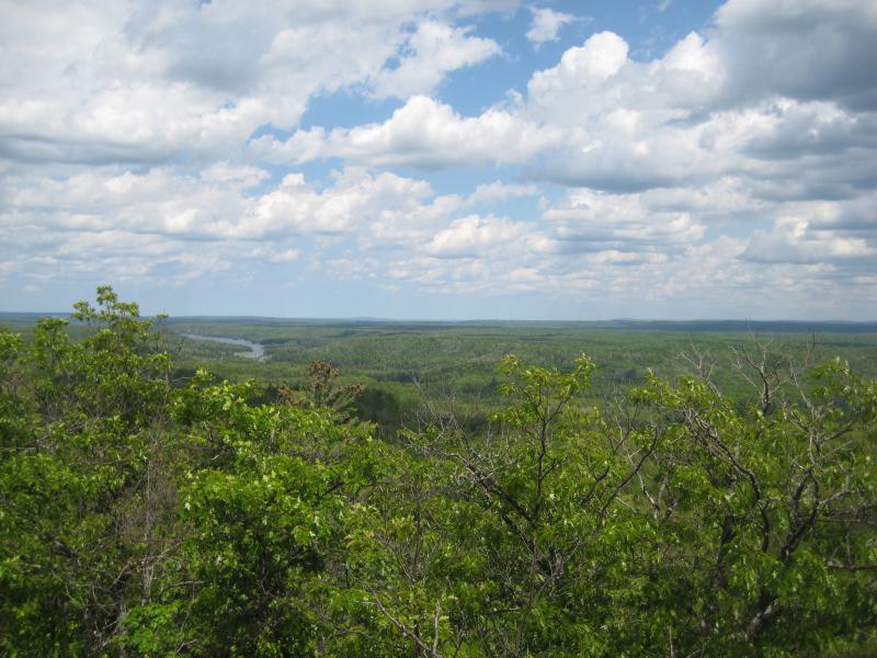 Looking up the Sturgeon River Valley