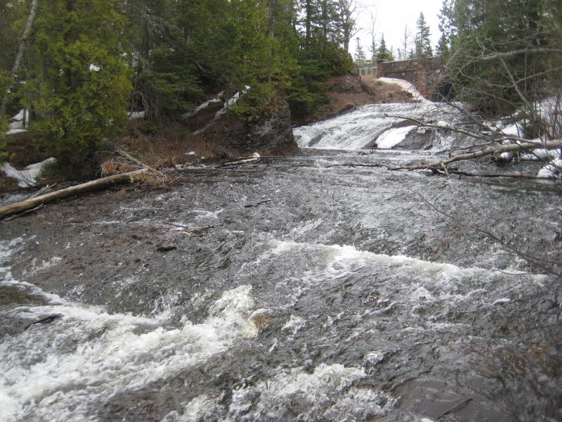 Cascading upper falls