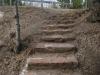 Natural rock stairs